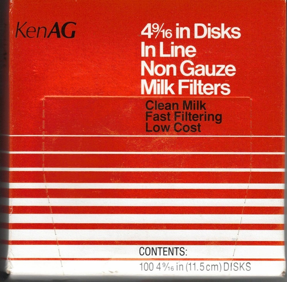 KenAg Filter Disk 4 9/16″ 100 Count D506 Non Gauze Milk Filters Cattle Dairy
