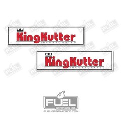 King Kutter Premium Vinyl Decal 2-Pack – Tillage, Spreader, Blade, Rotary Cutter