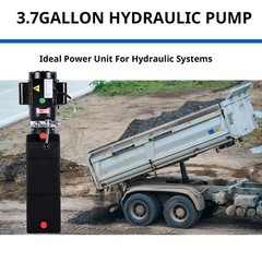 14 Quart 3.7 Gallon Hydraulic Pump 2950 PSI Car Lift 3 HP for 2 and 4 Post Lifts