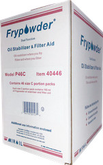 MirOil P46C Fry Powder Oil Stabilizer Filter Aid, 46 x160ml Size C Portion packs