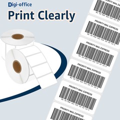 2”x1” Direct Thermal Labels for UPC Barcodes Address Perforated For Rollo Zebra