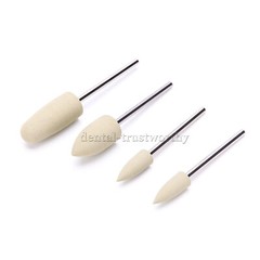Dental Silicone Resin Base Acrylic Polishing Bur Drill Alloy Diamond Polisher