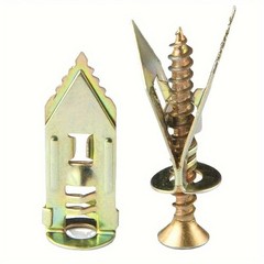 104pcs/52sets of heavy-duty self-tapping screws and anchors forhome installation
