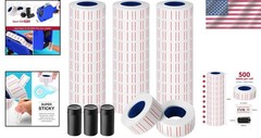 Price Gun Labels Stickers refill ink rolls for label guns 15000 pcs