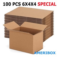 100 6x4x4 Cardboard Paper Boxes Mailing Packing Shipping Box Corrugated Cartons