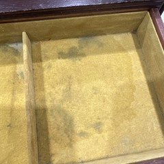 Vtg Roll Top Desk Organizer Tambour Valet Jewelry Box Drawer Made in Japan