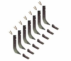7 – Gannon Scraper Box Shanks w Scarifier Teeth & Clips – H920 , 8075 , K1306