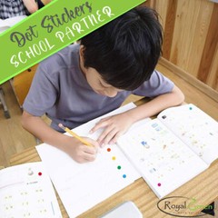 Royal Green Dot Stickers ~1/4 Inch 8 mm Round Circle Labels 36 Colors Available
