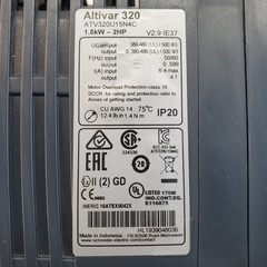 Schneider Electric Altivar 320 ATV320U15N4C 2 HP Variable Frequency Drive