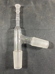 PYREX Glass 175mm 10/30 24/40 Joint 75° Custom Three-Way Distillation Adapter