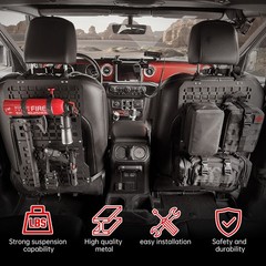 Universal Seat Back Molle Panel Organizer With Gun Holder,Truck Gun Rack Vehicle
