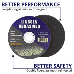10 Pack 4″ X .040″ X 5/8″ Cut-off Wheels Cutting Discs Stainless Steel & Metal