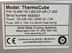 ThermoCube Solid State Chiller – P/N: 10-400-1D-1-ES-CP-AR-LT-20K – NEW IN BOX