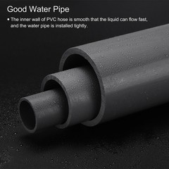Rigid Round Pipe 152mm ID 160mm OD 35cm/14″ L Light Grey High Impact
