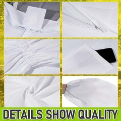 XXL-Unisex Professional Cotton Full Body Beekeeping Bee Keeping Suit W/Veil-Hood