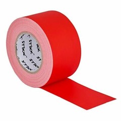 3″ x 60 Yard 72mm x 55 m 11 mil STIKK Red Gaffers Tape No Residue Cloth Matte