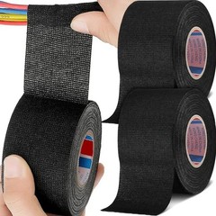 15M Heat-Resistant Flame Retardant Cloth Electrical Tape Car Wiring Loom 3-Pcs