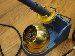 HAKKO FP-102 Soldering Iron Station w/ extra tips and solder spool COMPLETE !