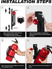 MOLLE Fire Extinguisher Mount Kit – Quick Release Bracket for Tactical Panels, T