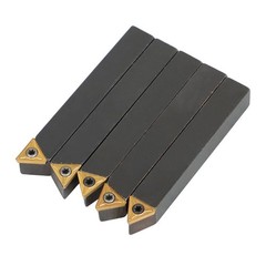 5Pcs 3/8″ Indexable Carbide Insert Turning Tooling Bit Holder Set For Lathe