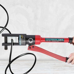 12 Ton Hydraulic Wire Crimper Crimping Tool Battery Cable Lug Terminal W/20 Dies