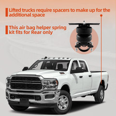 2pc Air Spring Bag Kit 2003-2013 Dodge Ram 2500 3500 8 Lug 5000lbs Towing Kit