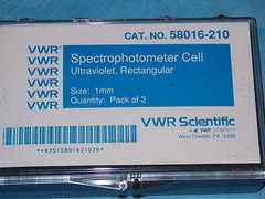 VWR SPECTROSIL SPECTROPHOTOMETER CELLS 12.5W X 3.5L X 45H MM 10W X 1LMM NEW