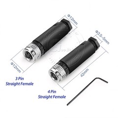PG7 M8 Sensor Connector 3 Pin / 4 Pin Male / Female Straight / Elbow Plug IP67