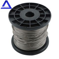 1/16 Wire Rope,304 Stainless Steel,328FT with 150Pcs Crimping Sleeves,7×7 368lbs