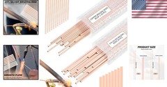 40 Sticks 15% Silver Brazing Rods – Flat Phos Copper Welding Rods for HVAC, Air