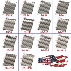 10-100Pcs Dental Carbide Burs for High Speed Handpiece Round Cone Bur Diamond FG