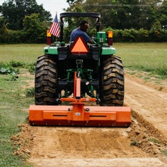 Titan Attachments 3 Point 7.5 FT Rear Blade For Grading And Scraping With Manual