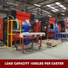 Heavy Duty Caster Set Wheels Fits For All Swivel & Brake Casters