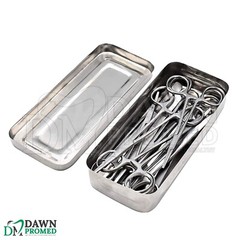 13 Pcs Basic Minor Surgery Set With Stainless Box Surgical Instruments German Gr