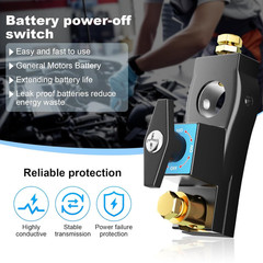 Heavy Duty Battery Disconnect Switch Power Cut Kill Switch for Car RV Boat 12V