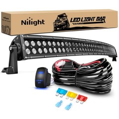 50 Inch Curved Led Light Bar 288W Combo Beam Off Road Spot Flood With Harness