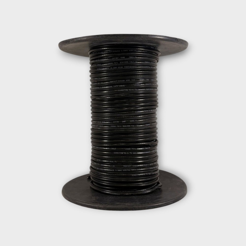 Perfect Vision PV-RG6 3.0GHz Coaxial Cable f/DirecTV 75-Ohm 18AWG 100′ Spool