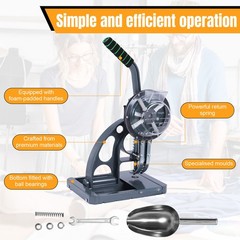 Semi-Automatic Tarpaulin Eyelet Press with 5000Pcs Metal Eyelets 10mm Hand Manua