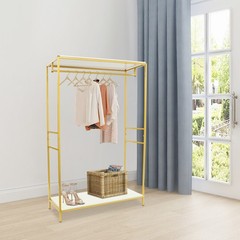 120*45*190cm Clothing Display Rack 20mm Square Tube Garment Rack For Shop & Home