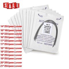 10 Packs Dent Orthodontic Arch Wire Rectangular Niti Super Elastic Upper/Lower