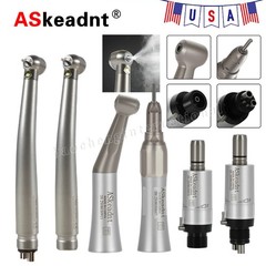 Dental Kit de pieza de mano turbina fibra óptico LED de alta y baja velocidad