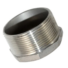 NPT 2“ male to 1” female HEX Reducer bushing pipe adapter Stainless Steel