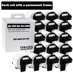 62mmx100mm 16ROLLS Shipping Label 2-3/7″ x 4″ Compatible Brother QL-1100 DK-1202