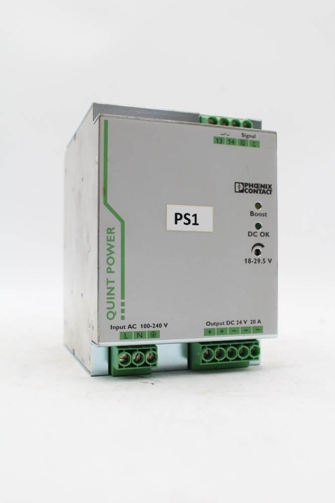 Phoenix Contact QUINT-PS/1AC/24DC/20 Selective Fuse Breaking Power Supply