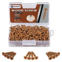 Torx Rust Resistant Exterior Wood Deck Screws 300 Pcs 8×1-1/4 Wood Decking