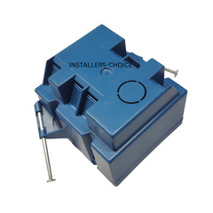 5 pcs 2-Gang 32 Cu In New Work ETL Nail on Electrical Switch & Outlet Box Blue