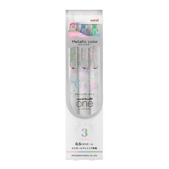 Gel Ink Ballpoint Pen Uniball One 0.50mm 3color Set/Creative Color Shimmer Color