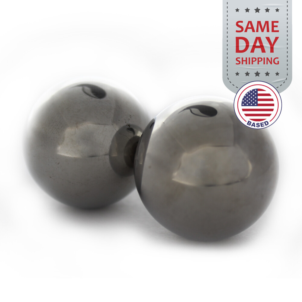 (2) 1-1/2″ Inch Chrome Steel Bearing Balls (G25 Precision – AISI 52100)