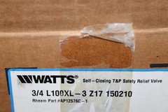 3/4″ WATTS L100XL-3 M7 RELIEF VALVE SET 150PSI NEW