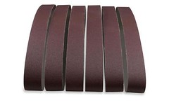 2 X 48 Inch 36 Grit Aluminum Oxide Metal Sanding Belts, 6 Pack